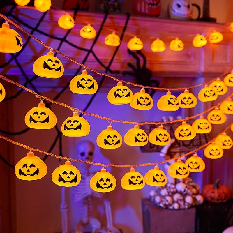 Guirlande LED Citrouille Halloween B