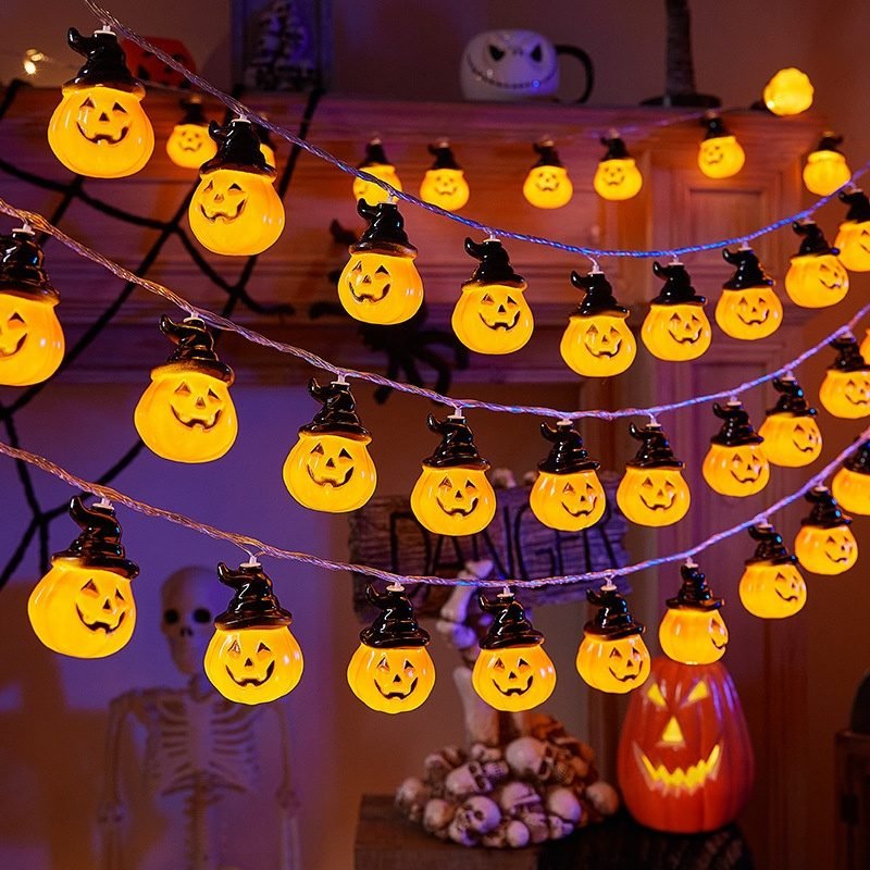Guirlande LED Citrouille Halloween C
