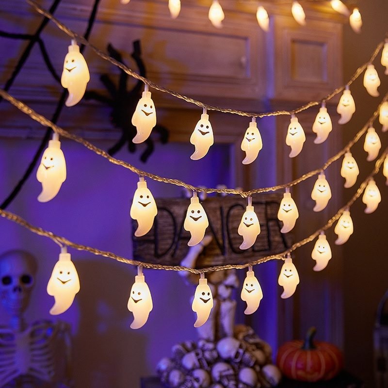 Guirlande LED Fantôme Blanc Halloween