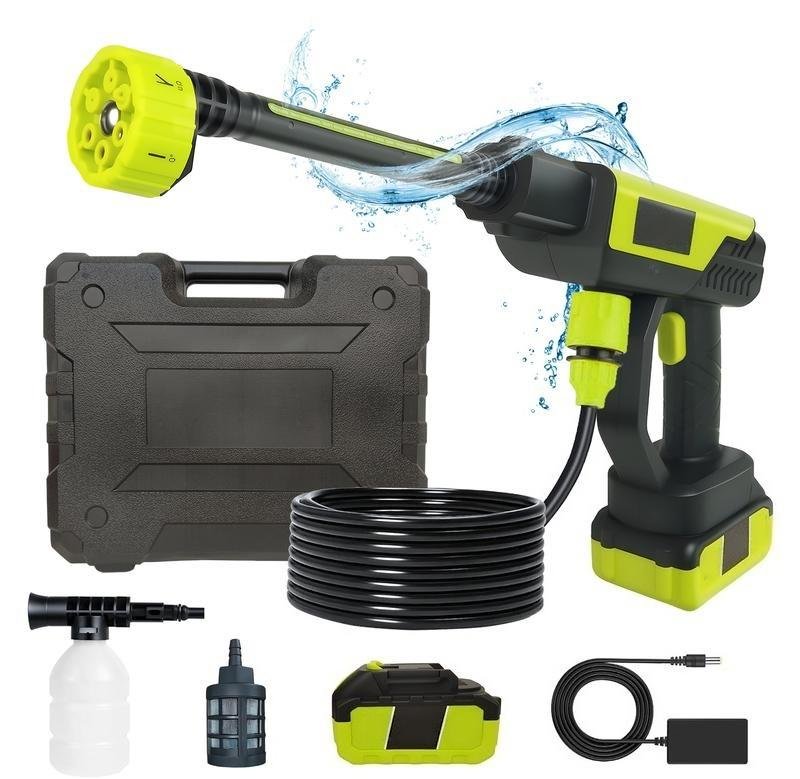 Cordless Pressure Washer and Single Port Charger Base, Bottle
