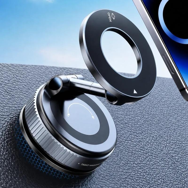 2. 0 Foldable Magnetic Car Phone Holder - 20 N52 Magnets, Vacuum
