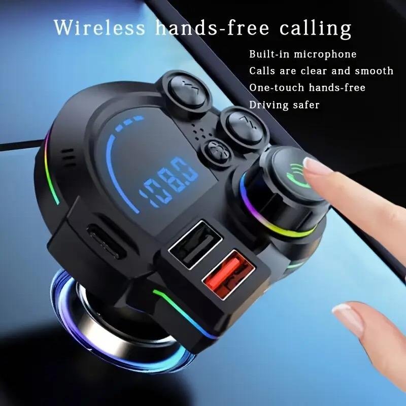 PD 30W Type-C Car Charger & Bluetooth 5. 3 FM Transmitter, Wireless MP3 Player