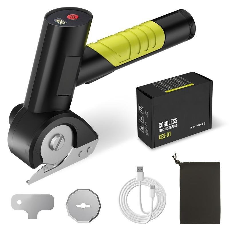 No Charging Electric Scissors - Portable Fabric/Cardboard Cutter