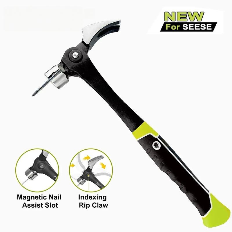 Claw Hammer Strap Magnetic Nail Starter Device, Forged Steel