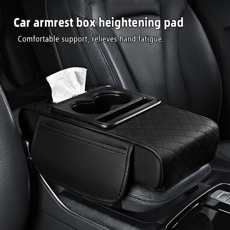 Car armrest storage bag, multi-functional 4-in-1 mat, suitable for car