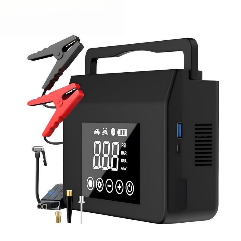 Portable Car Jump Starter 4000A Ultra Safe with 150PSI Tire Inflator, Diesel