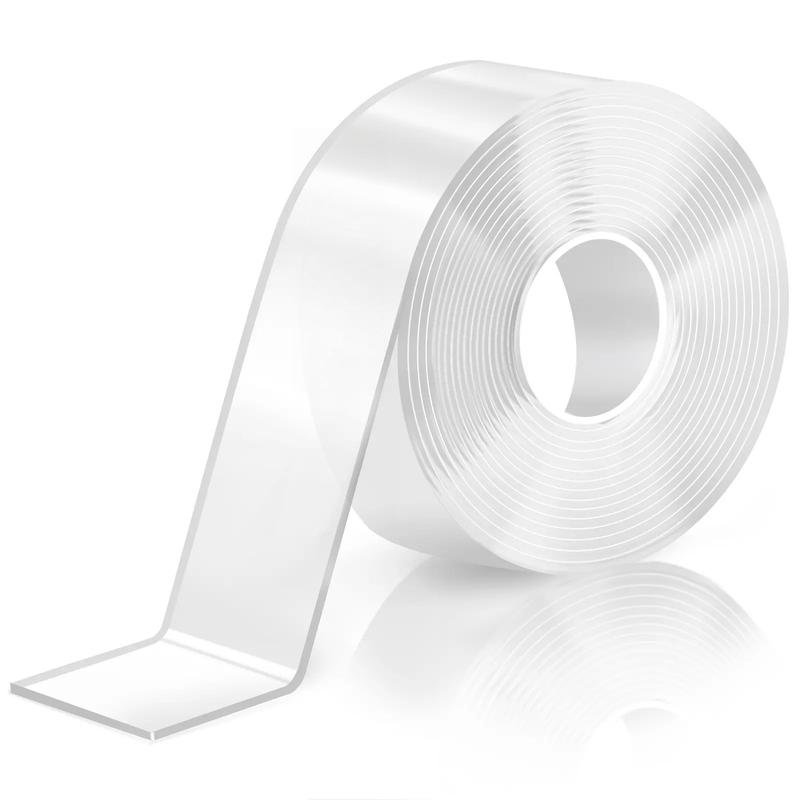 Heavy-Duty Clear Nano Double-Sided Mounting Tape, Removable Wall Tape