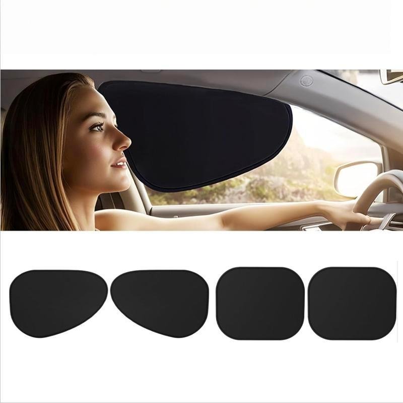 Car Side Window Sunshade (4 PCS and 2 PCS), Shading and UV Blocking, Protects