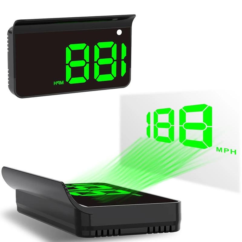 K1 Car Head Up Display (HUD) GPS Digital Speedometer, Odometer (MPH)