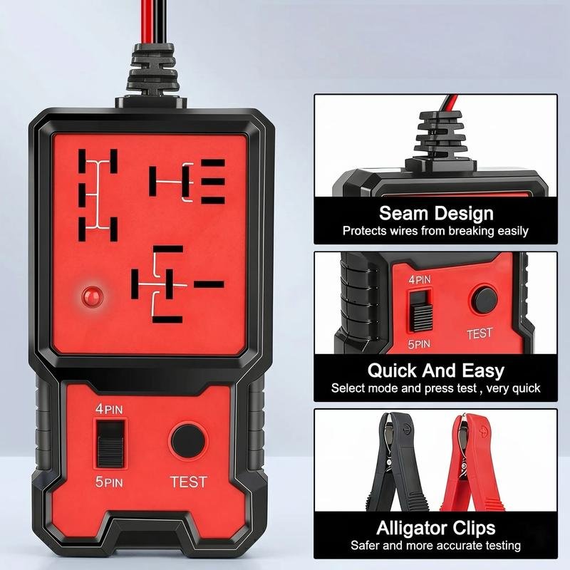12V-24V Automotive Relay Test Tool 2026 - Quick Diagnostic Relay Checker for 4