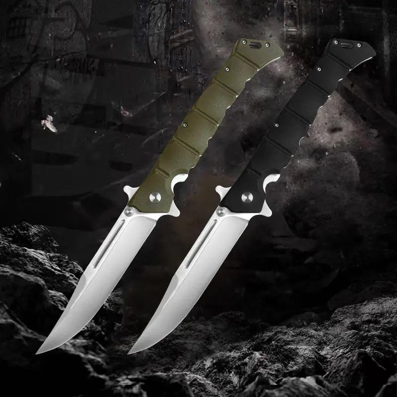 Multi-Function Outdoor Knife, Folding Knife Camping Trekking Use, Anti-Slip