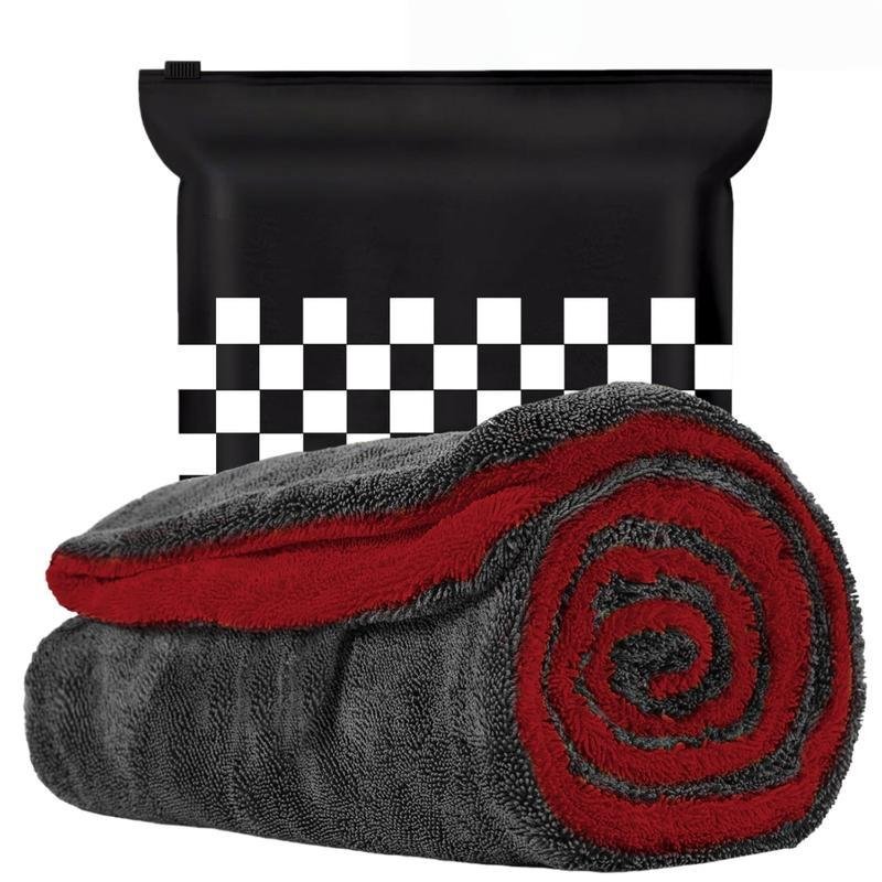 Largest 36''x28'' Double Twisted Loop Car Drying Towel, 1400GSM Ultra-Absorbent