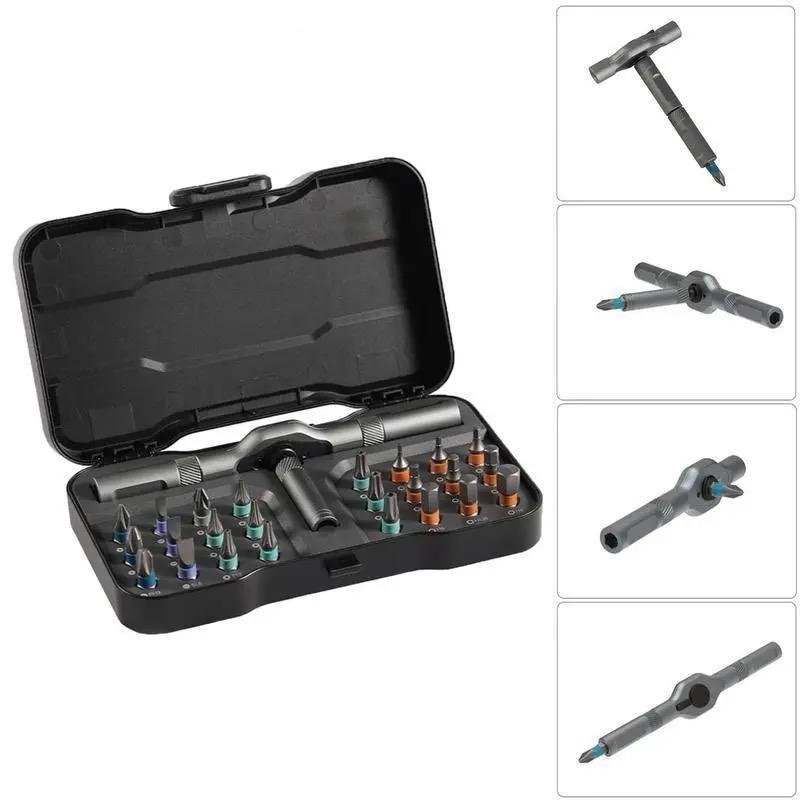 24Fold1 DIYScrewdriver Set, Magnetic Interchangeable Screwdriver Bits