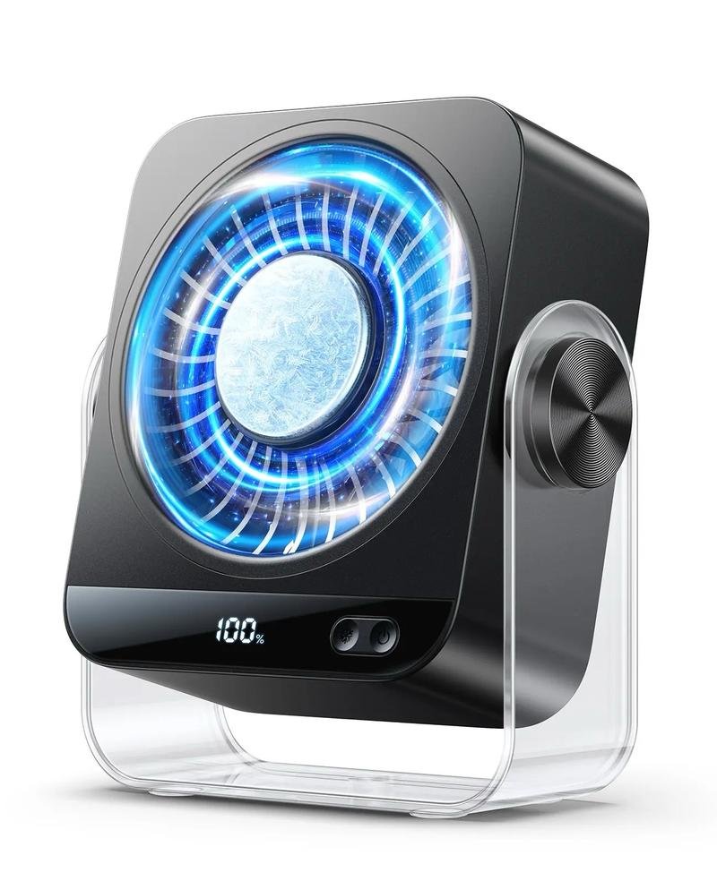 Bedroom Desktop Fan, Multi Digital Display Desk Fan