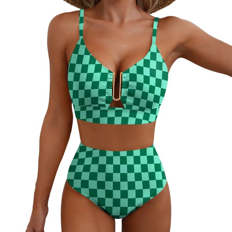 High Waist Set Women's Style - pcs Set Removable Padding