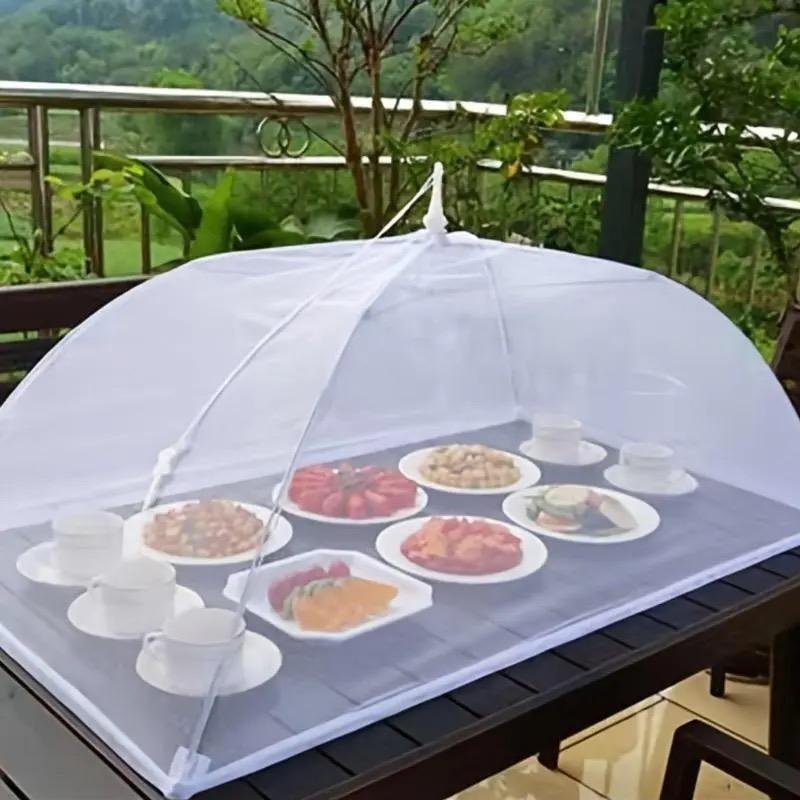 Foldable Food Cover Mesh Food Cover Portable Food Shelter Picnic Supplies
