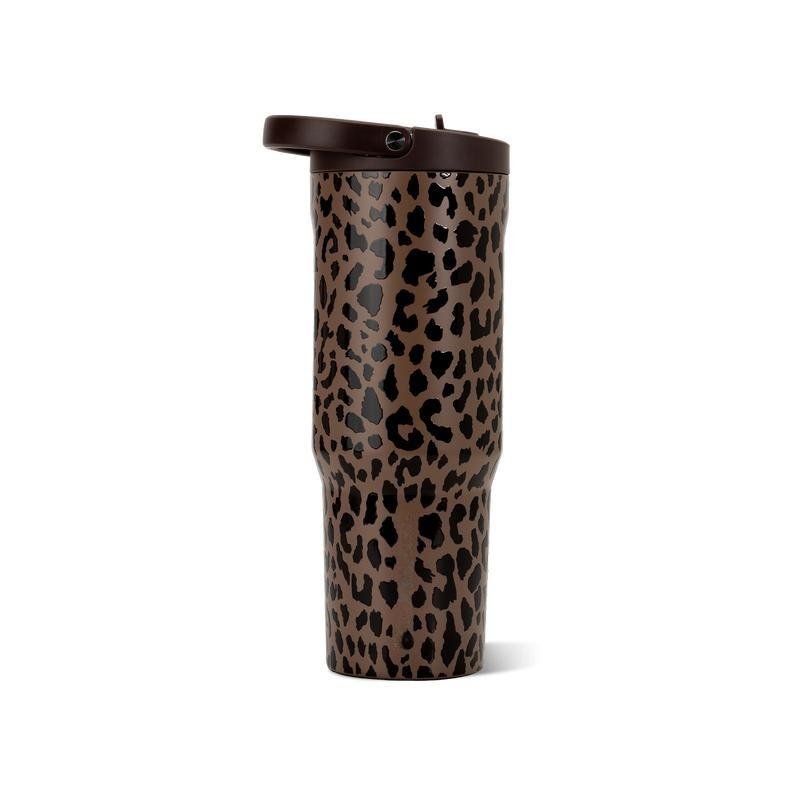 Portable Leak-Proof Water Bottle with Flip Straw Handle