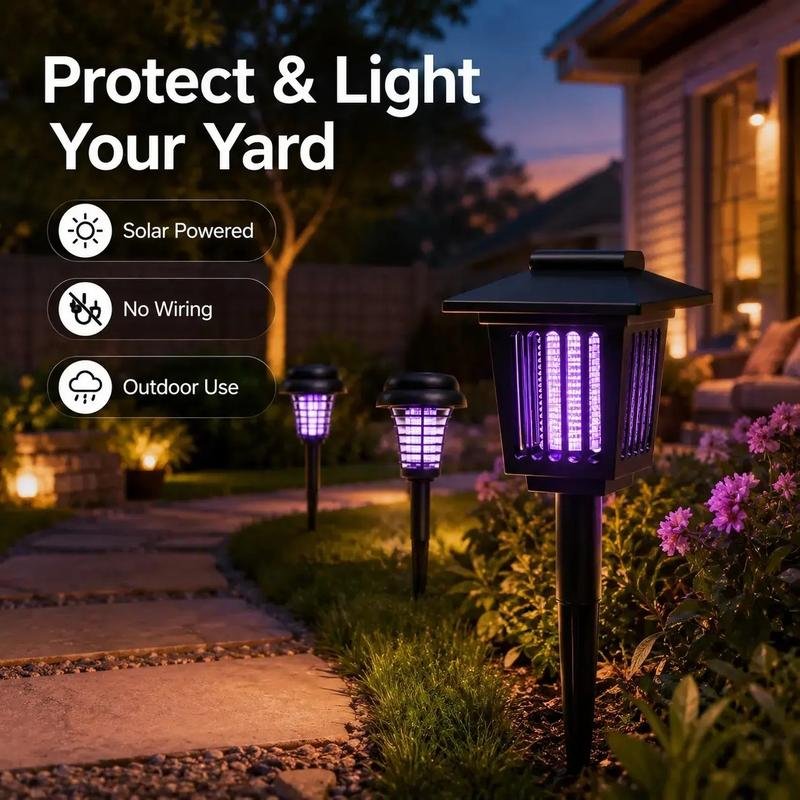 Solar Mosquito Killer Light - Outdoor Garden Floor Standing Light, UVInsecticide Device