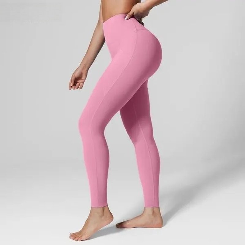 Women's Style High Waist Seamless Front Yoga - No Sewing Leggingswith Pocket&UPF50+