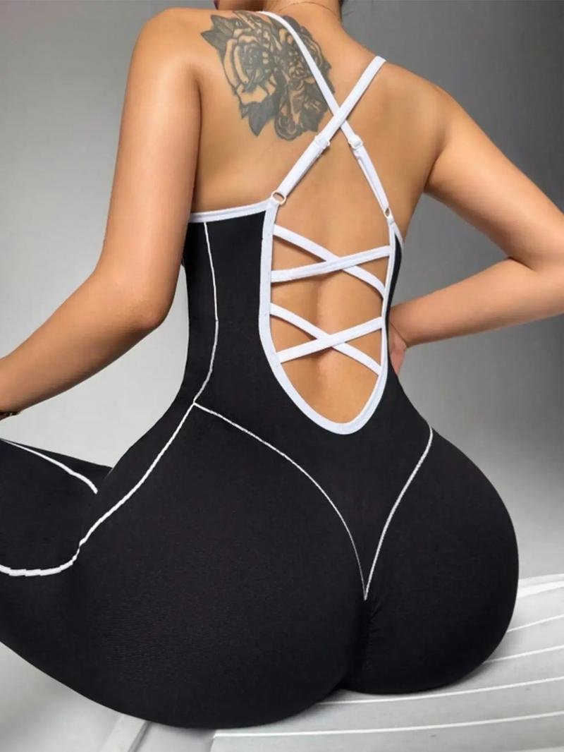Women's Style No Sewing Halter Neck Sports One-Piece - Tight