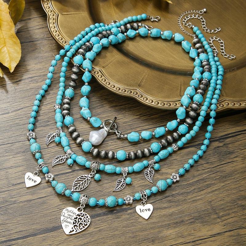 Bohemian Ethnic Turquoise Necklace