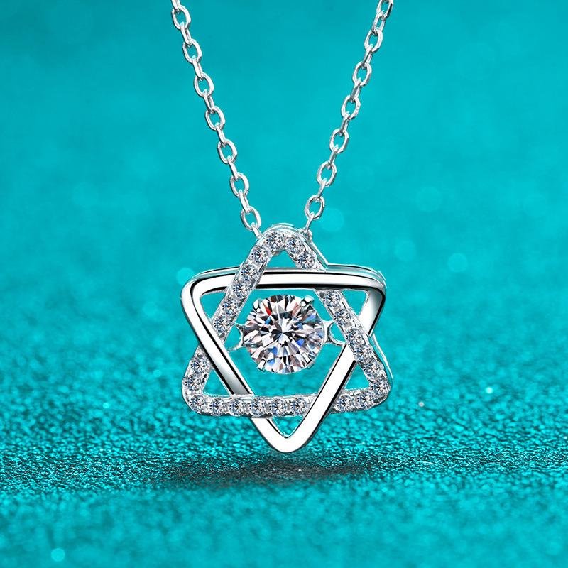 S925Silver Necklace Moissanite Necklace